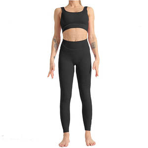 High Waisted <b>Compression</b> <b>Tight</b> Push up Yoga Set Custom Color Available Colorful <b>Women</b> Customized - Product Image 1