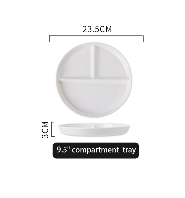 9.5"   3-section (white)