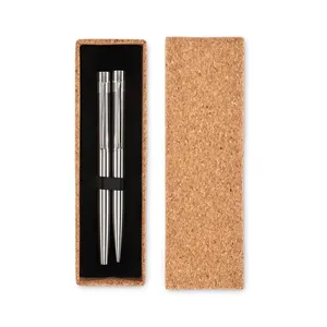 Set de Regalo Sostenible Graz Pens, Merchandising de Acero Reciclado - Product Image 2