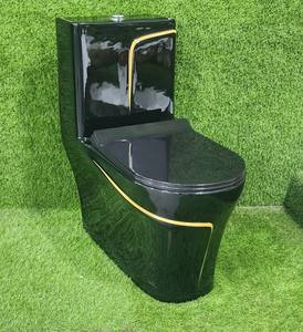 Inodoro de bidé coloreado de artículos sanitarios de una pieza de lujo con trampa en P montada en el suelo para uso doméstico o hotelero - Product Image 4