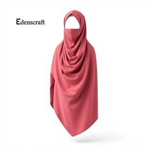 Personnalisable Léger Respirant Long Khimar Foulard Élégant Traditionnel Musulman Conception Plus La Taille Inclus Doux Sans Couture pour - Product Image 1
