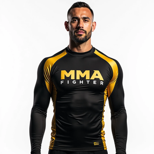 Personalizada MMA Rash Guards para entrenamiento de gimnasia entrenamiento al por mayor equipo de deportes de combate con el rendimiento atlético sublimado - Product Image 1