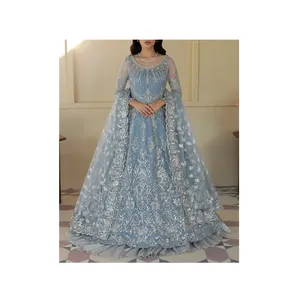 Robe de soirée en soie tissée dorée de styliste, vêtements de mariée traditionnels avec une belle Blouse de couleur tendance