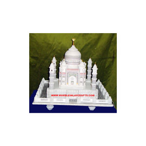 High Class Quality Indian Handmade Pure White Marble Antique Design Taj Mahal Model in <b>Your</b> Affordable Price for Thanksgiving - Product Image 1