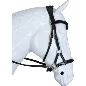Brida sin mordida de control suave con banda nasal acolchada Tirador lateral de cuero Argentino mecanizado a mano para caballo Hecho para mayor comodidad y seguridad - Product Image 4