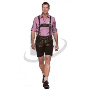 Costume d'Oktoberfest pour homme adulte Brightindus de haute qualité, style vintage, en cuir, respirant, respectueux de l'environnement, taille plus - Product Image 3