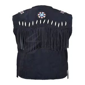 Prix raisonnable 100% cuir matériau Durable Cowboy cuir gilet meilleure qualité respirant hommes Cowboy cuir gilet - Product Image 2