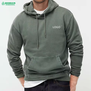 Sweat à capuche thermique d'hiver 100% coton 350 g/m² en molleton/éponge française pour homme, design patchwork color block, coupe classique - Product Image 3
