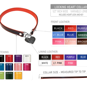 Collar de Cuero con Corazón Ajustable y Acolchado con Detalle de Cierre, Collar Premium Hecho a Mano - Product Image 6