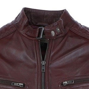 Blouson aviateur pour homme en cuir véritable 100% classique, doux, véritable cuir, vêtement d'extérieur élégant, manteau d'hiver décontracté, vêtement de rue tendance - Product Image 5