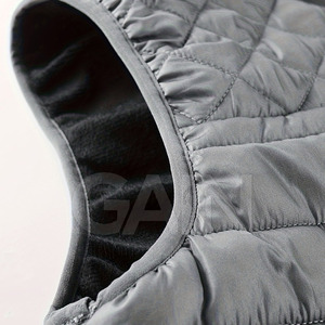 Chaleco Acolchado Informal de Color Sólido para Hombre, de Invierno, de Poliéster, Transpirable, Cortavientos, Ropa de Calle - Product Image 3