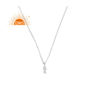 Best Selling Sterling Silver Natural <b>Moissanite</b> Gemstone Pendant Necklace Custom Jewelry Manufacturer - Product Image 1