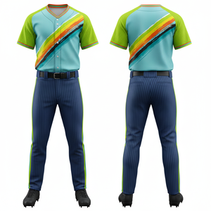 ชุดเบสบอลดีไซน์ใหม่ 2026 แห้งเร็ว ระบายอากาศได้ดี ผ้าตาข่าย น้ำหนักเบา คอวี ผลิตตามสั่ง ชื่อผู้เล่น หมายเลขทีม ใช้ได้ทั้งชายและหญิง - Product Image 3