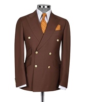 Veste de costume 2 pièces de coupe classique à 2 boutons pour hommes personnalisée robe de bureau blazer et pantalon plissé ensemble 2026