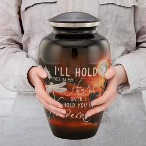 แสงจันทร์สีดำทำด้วยมือสูงสำหรับผู้ใหญ่เพศชาย/เพศหญิงที่ระลึก200ปอนด์ความจุงานศพ/เผาศพโกศตกแต่งสำหรับสัตว์เลี้ยง - Product Image 4