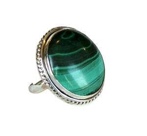 2024 último anillo de tendencia clásico azul malaquita plata 925 clásico personalizado joyería de moda para mujer tecnología de canal caliente - Product Image 6