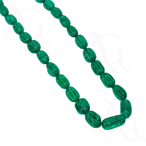 Lab Grown <b>Emerald</b> Necklace Beads Faceted Smooth Polished <b>Green</b> Nano Cut Gemstone Strand for <b>Jewelry</b> Making Customisable - Product Image 5