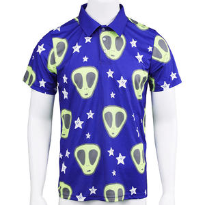 Nouveau polo personnalisé en polyester vierge avec sublimation T-shirt de golf simple avec logo personnalisé Chemises polo pour homme grande taille - Product Image 1