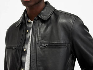 Vente en gros confortable de qualité supérieure, veste en cuir à fermeture éclair entièrement personnalisée pour hommes, meilleure vente, veste en cuir légère pour hommes - Product Image 3