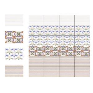 Carreaux muraux émaillés brillants en céramique design décoratif de couleur marron clair 30x45cm - Product Image 3