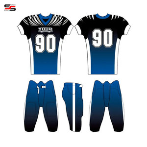 Personnalisable Maillot de Football Américain Uniforme Personnalisé Design Respirant Court Plus Size Option Logo Broderie - Product Image 3