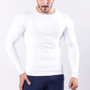 เสื้อเชิ้ตฟิตเนสแขนยาวสำหรับผู้ชายเสื้อออกกำลังกายยิมออกแบบได้เอง - Product Image 6