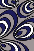 Alfombra Turca de Cachemira Afelpada Adiva, Tejido Plano Jacquard, Hecha a Máquina, Pelo Medio, Reversible, Diseño Abstracto, para Sala de Estar