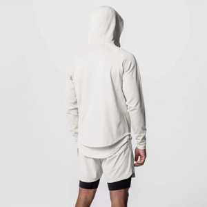 แจ็กเก็ตมีซิปสำหรับผู้ชายเสื้อมีฮู้ดผ้าฟลีซให้ความอบอุ่นสำหรับกีฬาฤดูหนาวและชุดลำลอง - Product Image 2