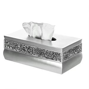 Nouvelle arrivée boîte à mouchoirs en métal argenté qualité supérieure fait à la main écologique Design moderne décoration de la maison Style Unique mariage - Product Image 4