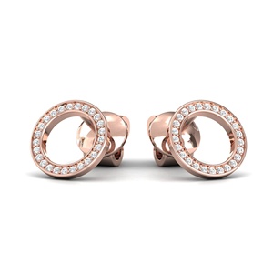 Pendientes de diamante auténtico para mujer, joyería fina de oro sólido de diseño de lujo, pendientes con diamantes reales, joyería - Product Image 3