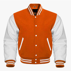 Veste de baseball en toile d'hiver personnalisée pour homme, col montant, boutons recouverts, respirante, séchage rapide, coupe-vent - Product Image 1