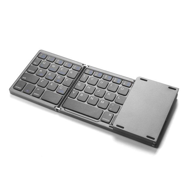 Hot Selling Tri-fold Wireless Bluetooth Keyboard with Touchpad Multi-System Mobile Phone Tablet