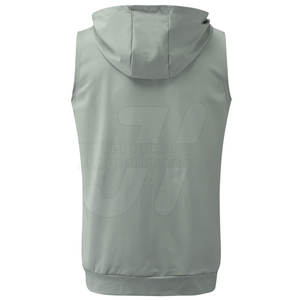 Pakistan Made <b>Men</b> <b>Sleeveless</b> <b>Hoodie</b> High Quality Solid Color Customizable 100% Cotton for Winter Season - Product Image 2