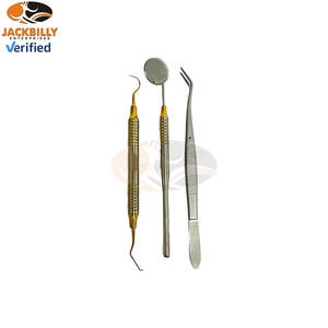Kit d'examen dentaire de base Jack Billy Enterprises, 3 pièces, instruments dentaires manuels en acier inoxydable de haute qualité, CE ISO13485 - Product Image 5