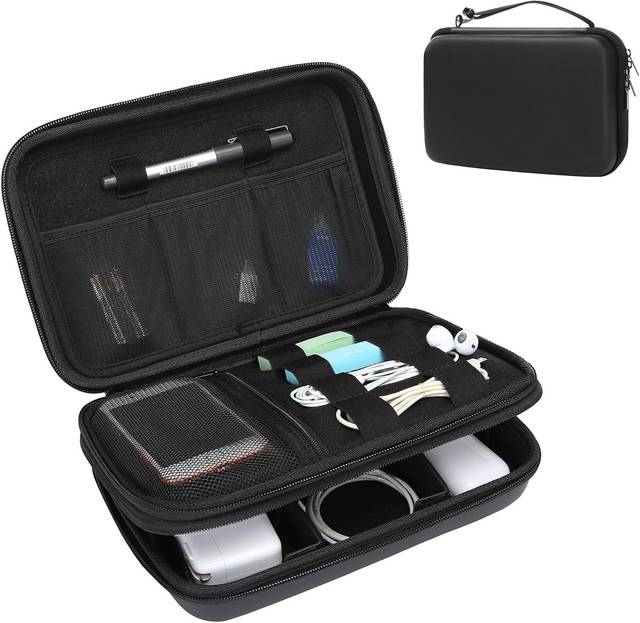Shockproof Hard Travel Organizer Carrying case for Charger, Phone, Earphone, Mouse and Electronic Accessories