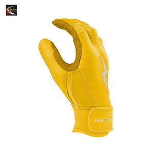 Gants de frappe de baseball à manchette courte personnalisés avec logo, en cuir véritable, professionnels, vente en gros, pour jeunes et adultes - Product Image 2