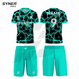 Ropa de fútbol de alta calidad para hombres, de secado rápido de poliéster 100% uniforme de fútbol, patrón sólido, logotipo personalizado, conjunto de uniforme de fútbol para adultos - Product Image 3