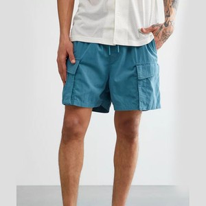 Short d'été de haute qualité pour hommes, vintage, luxueux, ample, décontracté, à taille élastique, 100% coton, à séchage rapide. - Product Image 4