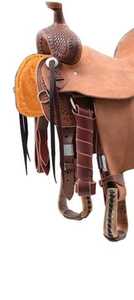 Material de cuero genuino de silla de montar a caballo occidental de alta calidad disponible a precio mayorista - Product Image 3