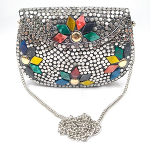 Bolso de Noche de Metal Hecho a Mano para Mujer, Elegancia Clásica, Bolso de Mano de Alta Calidad, Bolso de Hombro con Cadena Duradero para Mujer, Regalo - Product Image 1