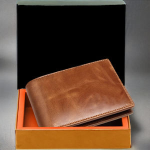 Luxury Hand Crafted Men's <b>Wallet</b> 100% Genuine Leather RFID Long <b>Money</b> Clip Slim with Open Closure Busniess <b>Wallet</b> OEM ODM - Product Image 2