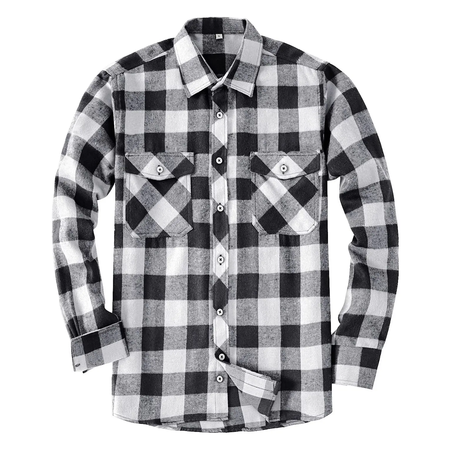 Man's cotton designer wear gentleman plaid overshirt relaxed fit checked shirt Vacation stylish OEM flannel shirts Casual Shirts