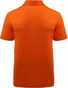 เสื้อโปโลผ้าฝ้ายแท้ 100% ขายส่งยอดนิยมปี 2026 เสื้อยืดกอล์ฟสีส้มเรียบแบบกำหนดเอง พร้อมบริการ Mockup ฟรี ลายเรียบ เสื้อผู้ชาย - Product Image 2