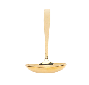 Cuillère de service à soupe en laiton unique avec pour les ensembles de service de soupe de couverts en métal de restaurant d'hôtel et de restaurants - Product Image 1