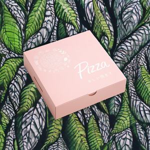 Biểu Tượng Tùy Chỉnh Thân Thiện Với Môi Bánh <span class=keywords><strong>Pizza</strong></span> Màu Trắng Bao Bì Hộp Tùy Chỉnh Kích Thước Với Không Thấm Mỡ Lớp Bên Trong Cho Nhà Hàng Thực Phẩm Sử Dụng - Product Image 3