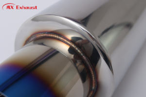 Высокая мощность ID 2,5 '', <span class=keywords><strong>OD</strong></span> <span class=keywords><strong>4</strong></span>'' HKS Универсальный Титановый Глушитель наконечник резонатора SS201 зеркальные полированные выхлопные трубы автомобиля - Product Image 2