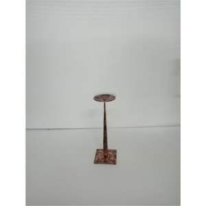 Artisan Hammered Copper Wavy Candle Holder | Tall Metal Stick Stand | Elegant Rustic Table Decor Wholesale Iron Candle Pillar - Product Image 2