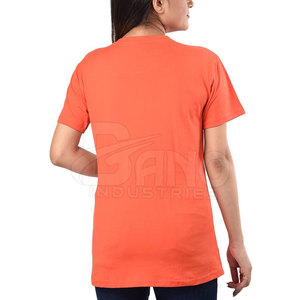 Ropa de verano de secado rápido Camisetas de mujer Estilo casual Manga corta Tela de lona Servicio OEM - Product Image 5