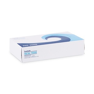 Boardwalk 2-Ply <b>Soft</b> Facial Tissue Eco-Friendly White Flat <b>Box</b> 30/Carton for Home Office Use - Product Image 2