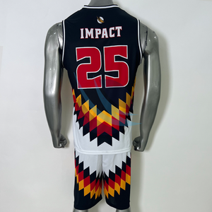 Conjunto de Uniforme de Baloncesto Personalizado al por Mayor, Transpirable, Talla Grande, Secado Rápido, 100% Poliéster, Camiseta de Baloncesto sin Mangas y Pantalones Cortos - Product Image 3